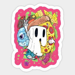 Junk Food Ghost Sticker